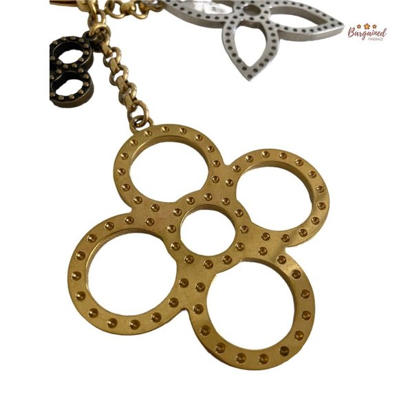 Authentic LOUIS VUITTON Goldtone Tapage Key Holder And Bag Charm - CK 0112 - Picture 11 of 12